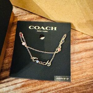 Coach Multi Stone Slider Bracelet, New